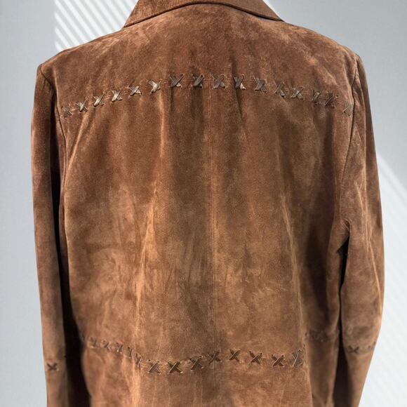 Vintage August Silk Genuine Suede Jacket - Picture 3 of 4